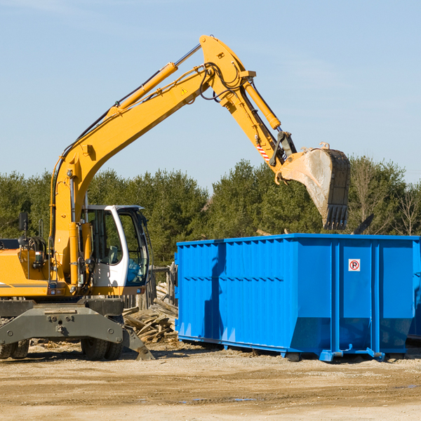 are there any restrictions on where a residential dumpster can be placed in Ratliff City